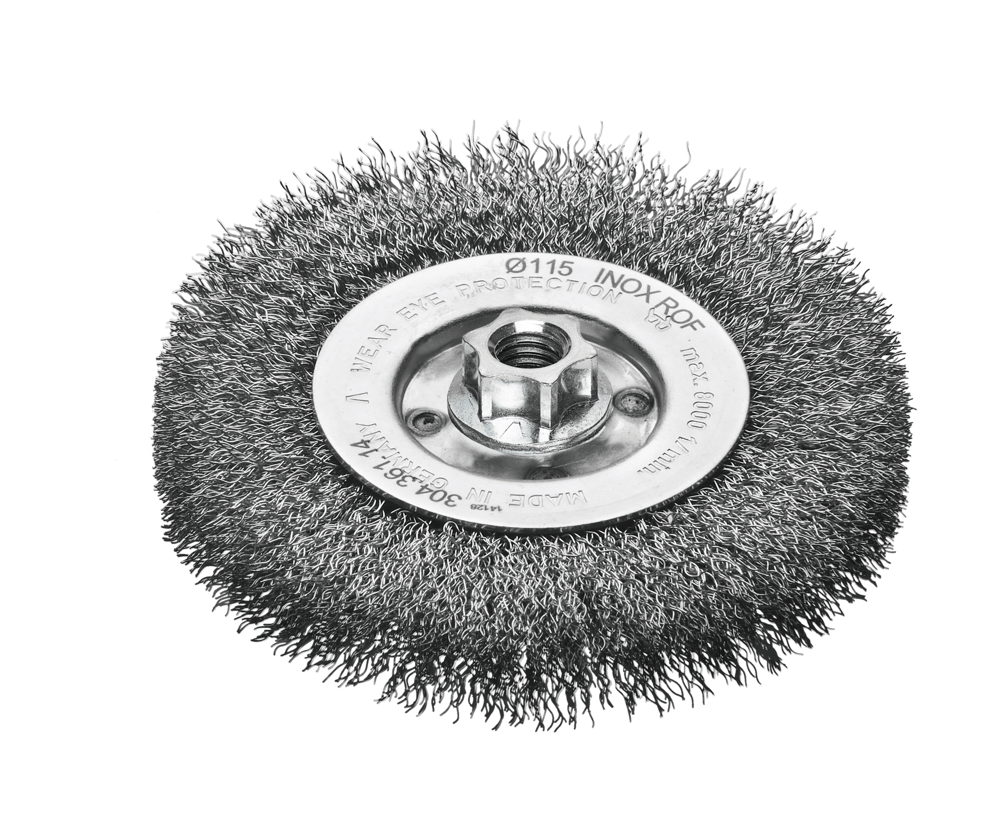 Single segment brushes RBE dia 125 x 16-20 mm EBD 14 mm tube 50 mm ...