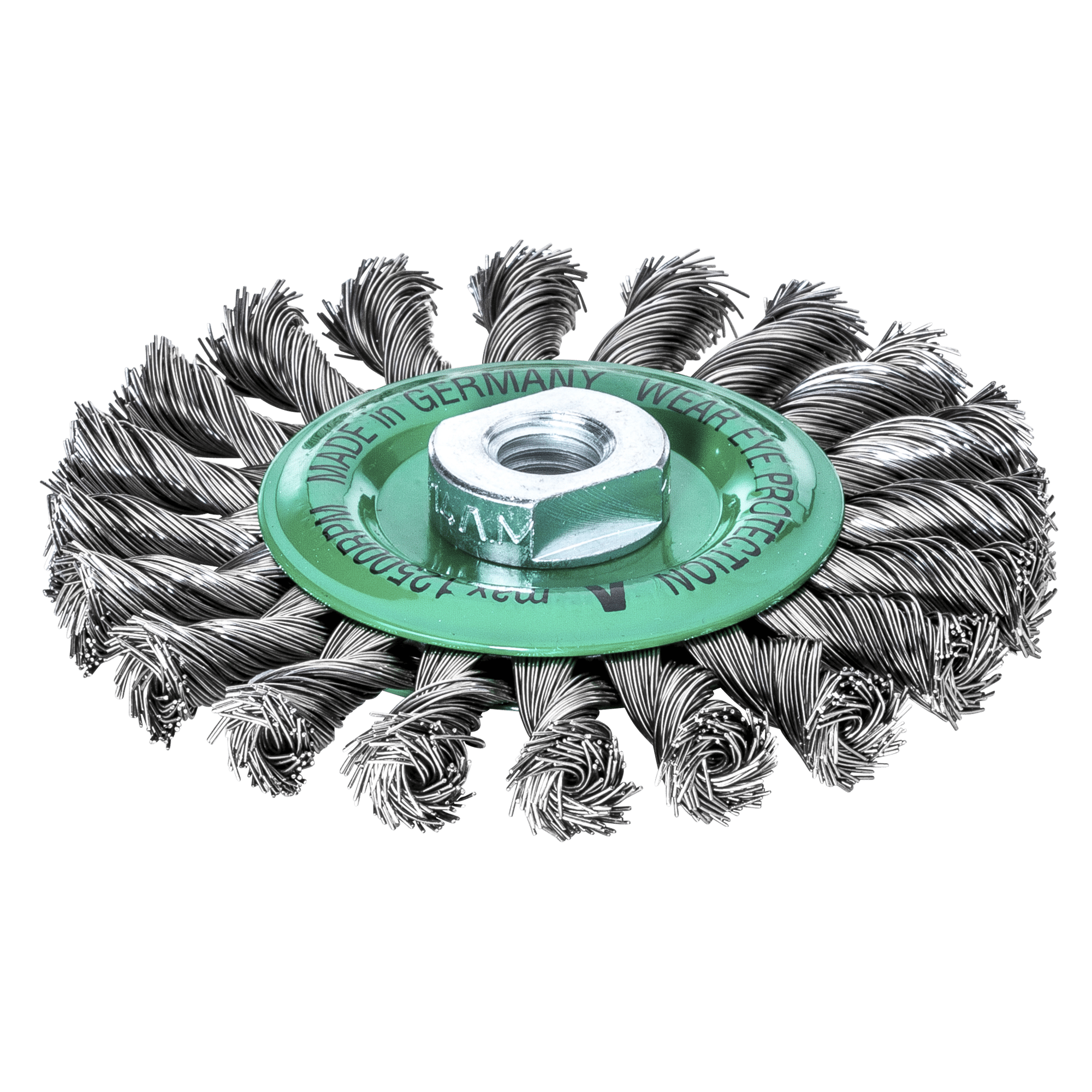 Zopf-Rundbürsten Drm 125 x 14 mm 20 Z Stahldraht rostfrei ROH glatt 0 ...